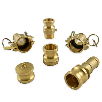 Brass Cam & Groove couplings for secure fluid transfer in industrial and fuel handling systems