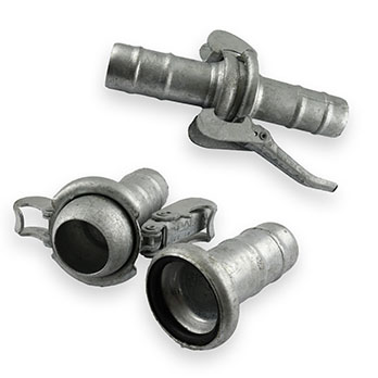 Heavy-duty lever lock couplings for secure, high-flow hose connections in industrial and agricultural systems