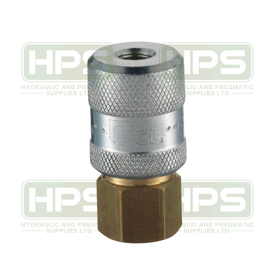 8V1 Screw-On Tyre Valve Connector Female Thread Rp 1/4, Open End